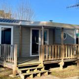 Stacaravan Premium  32m² 3 slaapkamers + Half-schaduwrijk terras + airconditioning (strandkant)