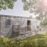 Stacaravan Confort 27m² (2 slaapkamers) voor mindervaliden + terras + TV