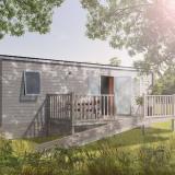 Stacaravan Confort 27m² (2 slaapkamers) voor mindervaliden + terras + TV
