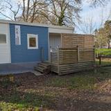 TRIO stacaravan aan de rivieroever