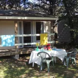 Chalet ECO 27m² (2 Zimmer - Überdachte Terrasse ) + TV