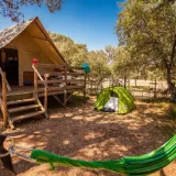 Bungalow in Tuch Confort SAFARI 20m² (2 Zimmer - ohne sanitäre Anlagen) + Halbüberdachte terrasse