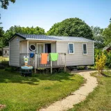 Mobilheim SIMPLY  : 2 Schlafzimmer + Integrierte Terrasse + Fernseher (25 m² / 2014)