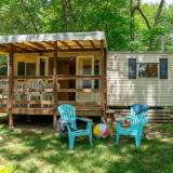 Stacaravan Eco 4pers 38m² overdekt terras 2 kamers