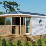 Mobilheim Face Confort 25m² (2 Zimmer) + TV + Integrierte Terrasse + BBQ - Anreise Samstag